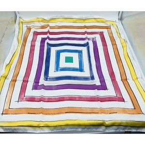 Lularoe Logo Scarf Happy Birthday 5th Year Anniversary Colorful Squares Lmt'd Ed